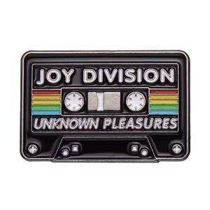 Joy Division 80s Music Tape Enamel Pin - Retro Punk Rock Brooch for Rocker Style